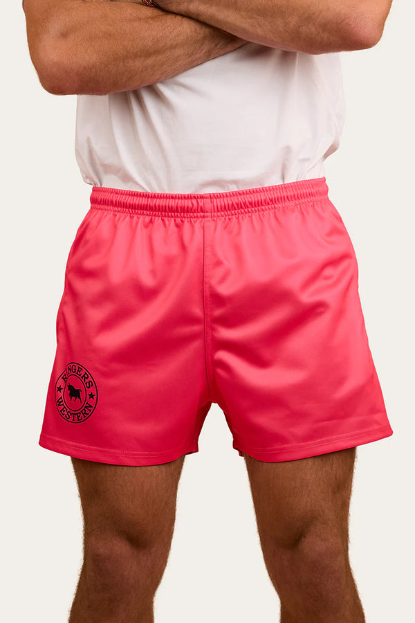 RINGERS WESTERN Footy Shorts- Melon
