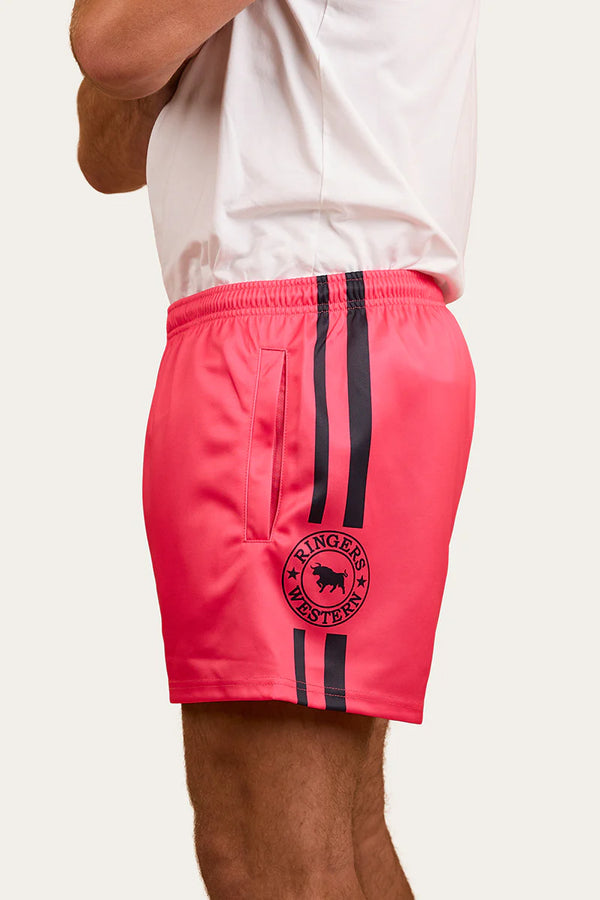 RINGERS WESTERN Footy Shorts- Melon