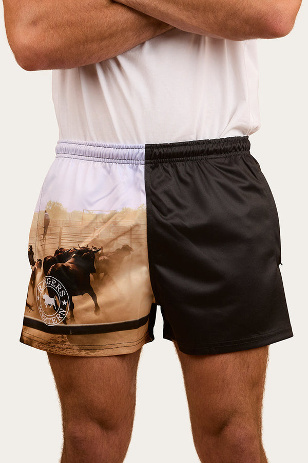 RINGERS WESTERN Ringers Mens Footy Short/ Mutli