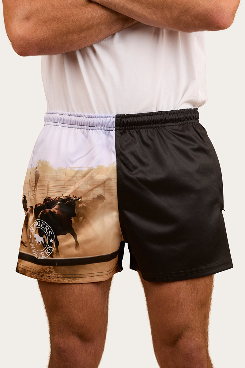 RINGERS WESTERN Ringers Mens Footy Short/ Mutli