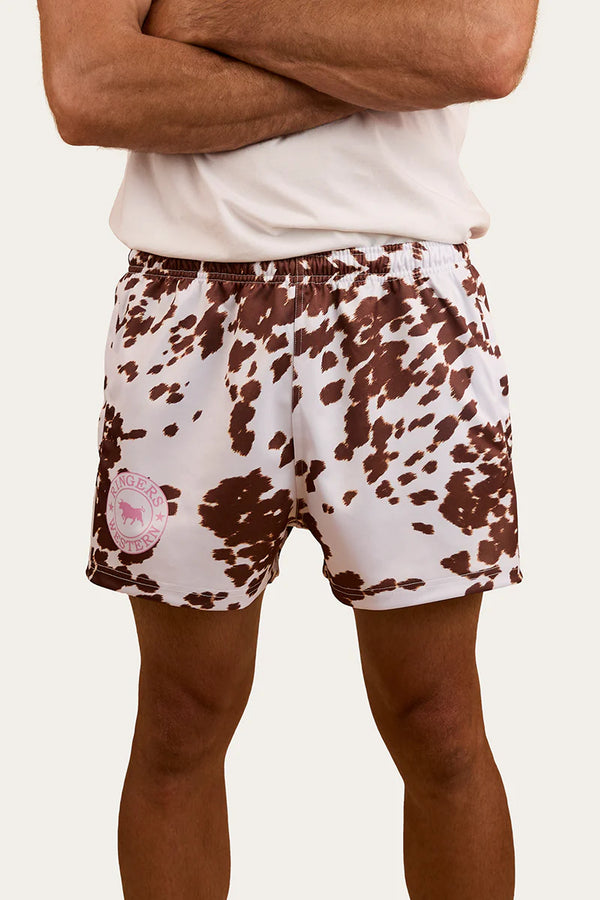 RINGERS WESTERN White/Tan Footy Shorts