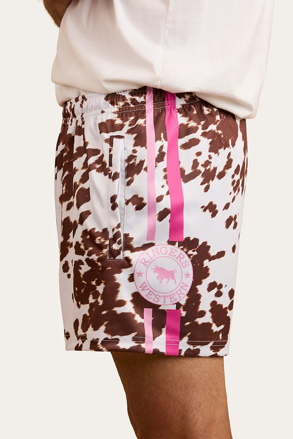 RINGERS WESTERN White/Tan Footy Shorts