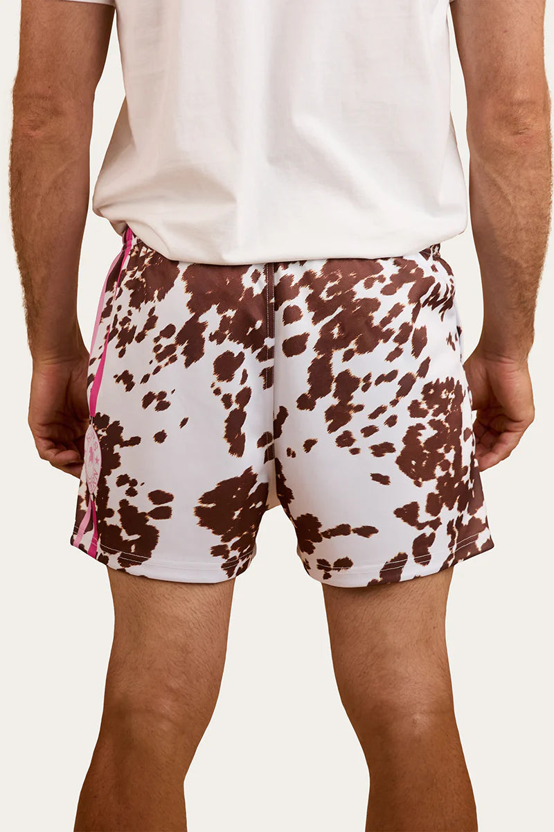 RINGERS WESTERN White/Tan Footy Shorts