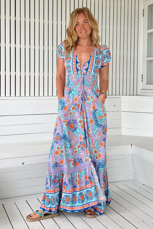 Daydreamer Print Romi Maxi Dress- Jaase