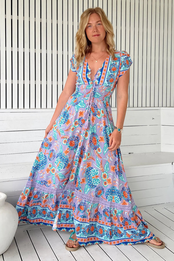 Daydreamer Print Romi Maxi Dress- Jaase