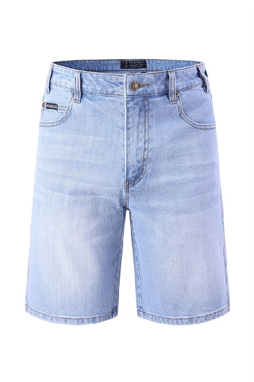 PILBARA Men's Stretch Denim Jean Short - Acid Wash