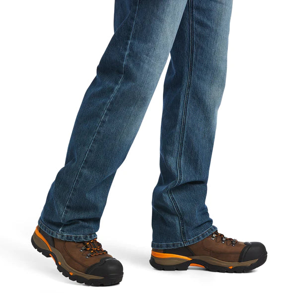 Ariat Rebar M5 Straight DuraStretch Basic Stackable Straight Leg - EDGEWOOD