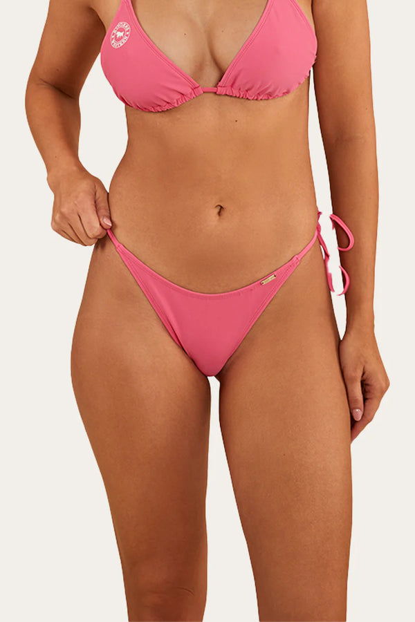 RINGERS WESTERN Posie Womens Tie Side Bikini Bottom - Melon