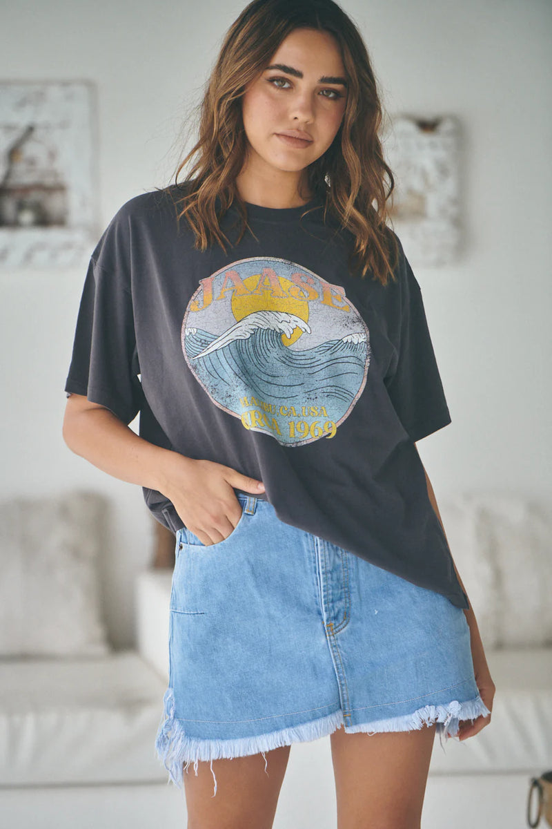 Blue Sabina - Vintage Denim Skirt - Jaase