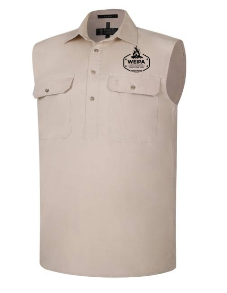 Redstone Men's Workshirt - Stone Sleeveless