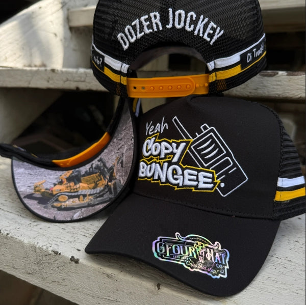Gfour "Dozer Jockey"- Black-Trucker Cap
