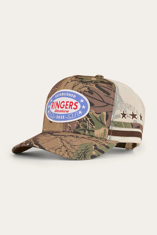 RINGERS WESTERN Shooter Deep Fit Trucker Cap - Camo