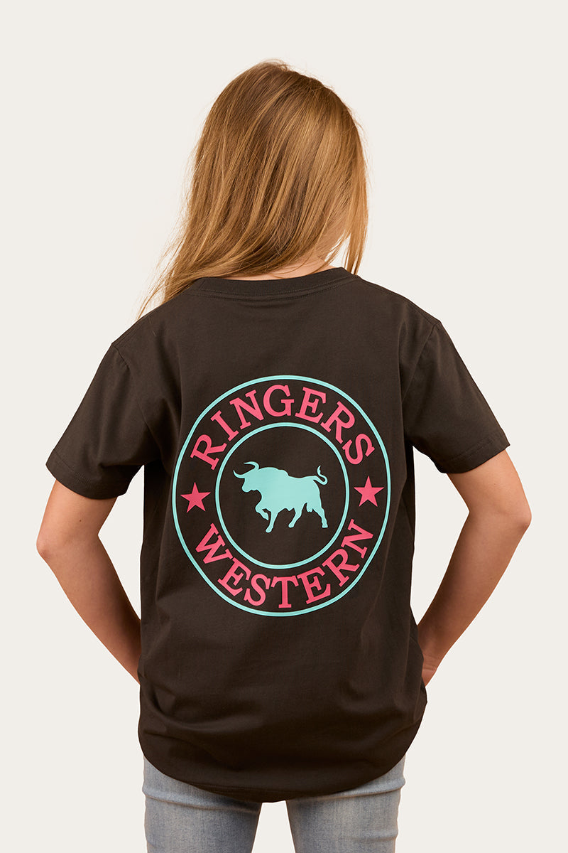RINGERS WESTERN Signature Bull Kids Classic T-Shirt - Charcoal / Multi