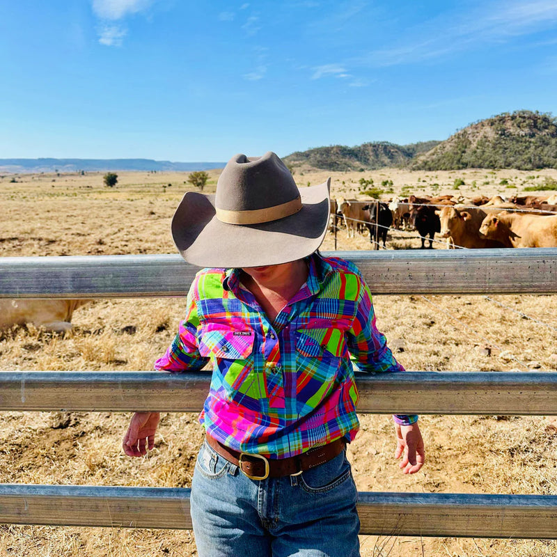 Coastal Cowboys - Static Women's Half Button Workshirt