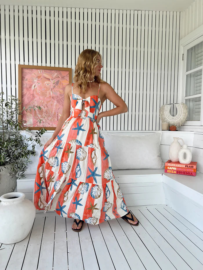 Long Island Print Bambi Maxi - JAASE