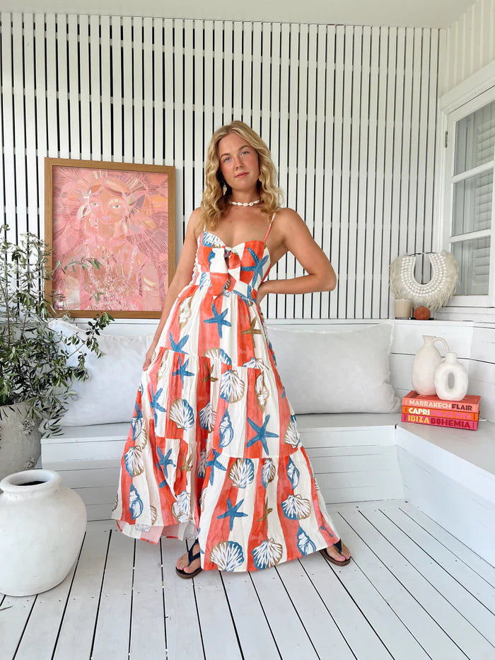 Long Island Print Bambi Maxi - JAASE