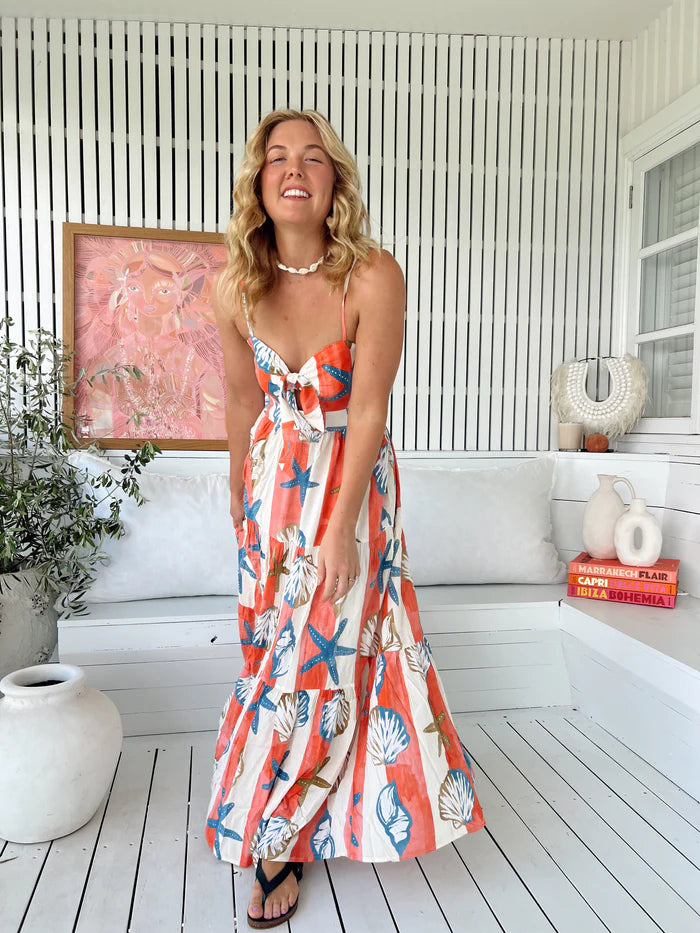 Long Island Print Bambi Maxi - JAASE