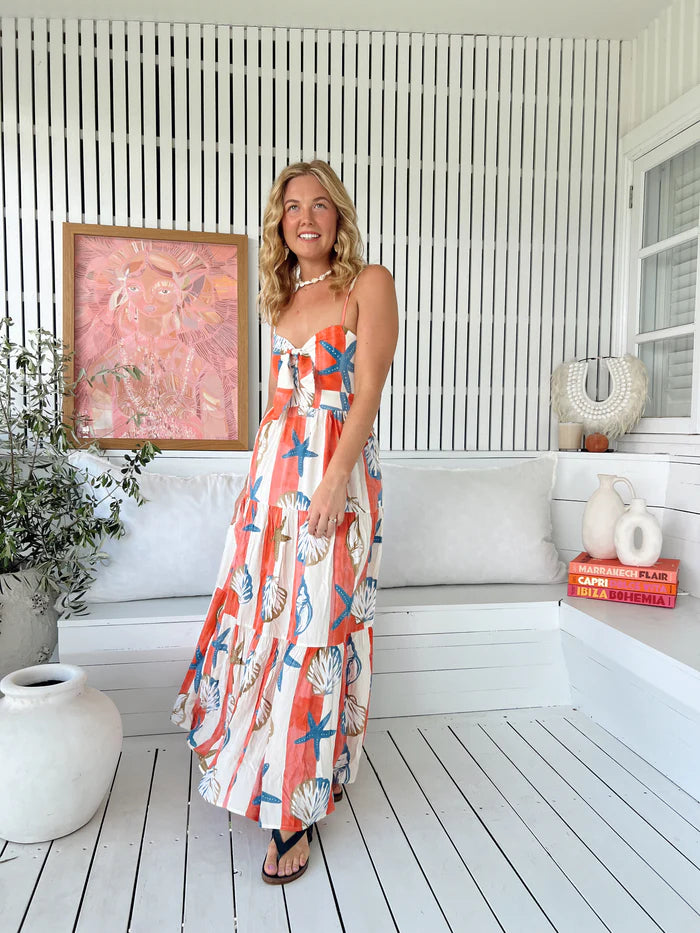 Long Island Print Bambi Maxi - JAASE