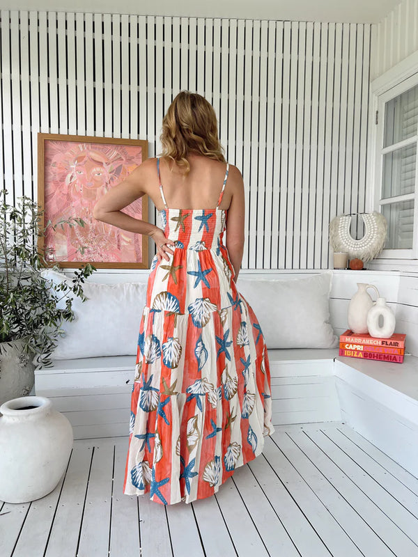 Long Island Print Bambi Maxi - JAASE