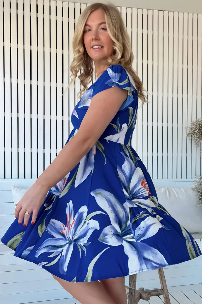 Asteria Print Tracey Mini Dress - JAASE