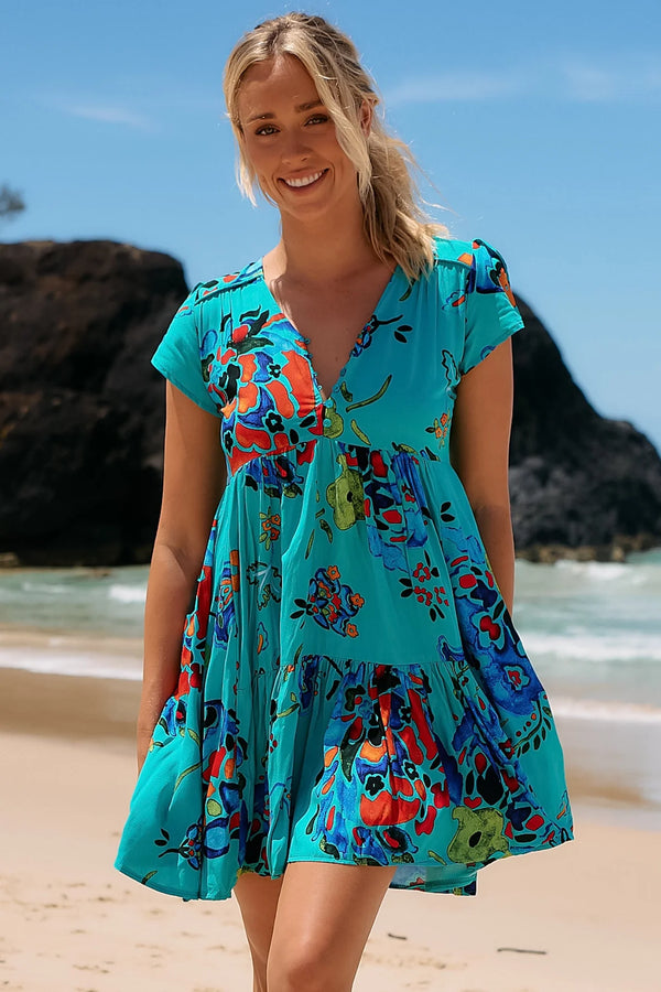 Jaase Tracey Dress - Isla Mare Print