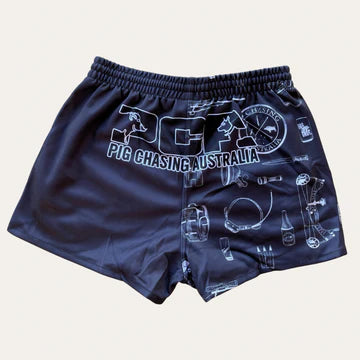 PCA Footy Shorts - Essentials - Black