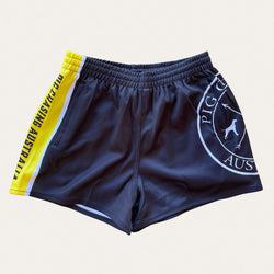 PCA Footy Shorts - Yellow Stripe OG