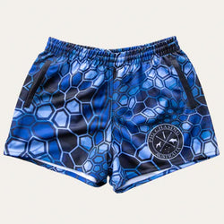 PCA-Digital Camo Footy Shorts - Blue