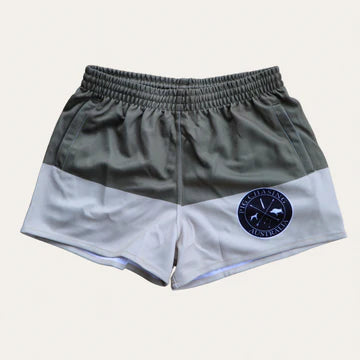 PCA Footy Shorts - LAND CRUISER - Khaki/Green