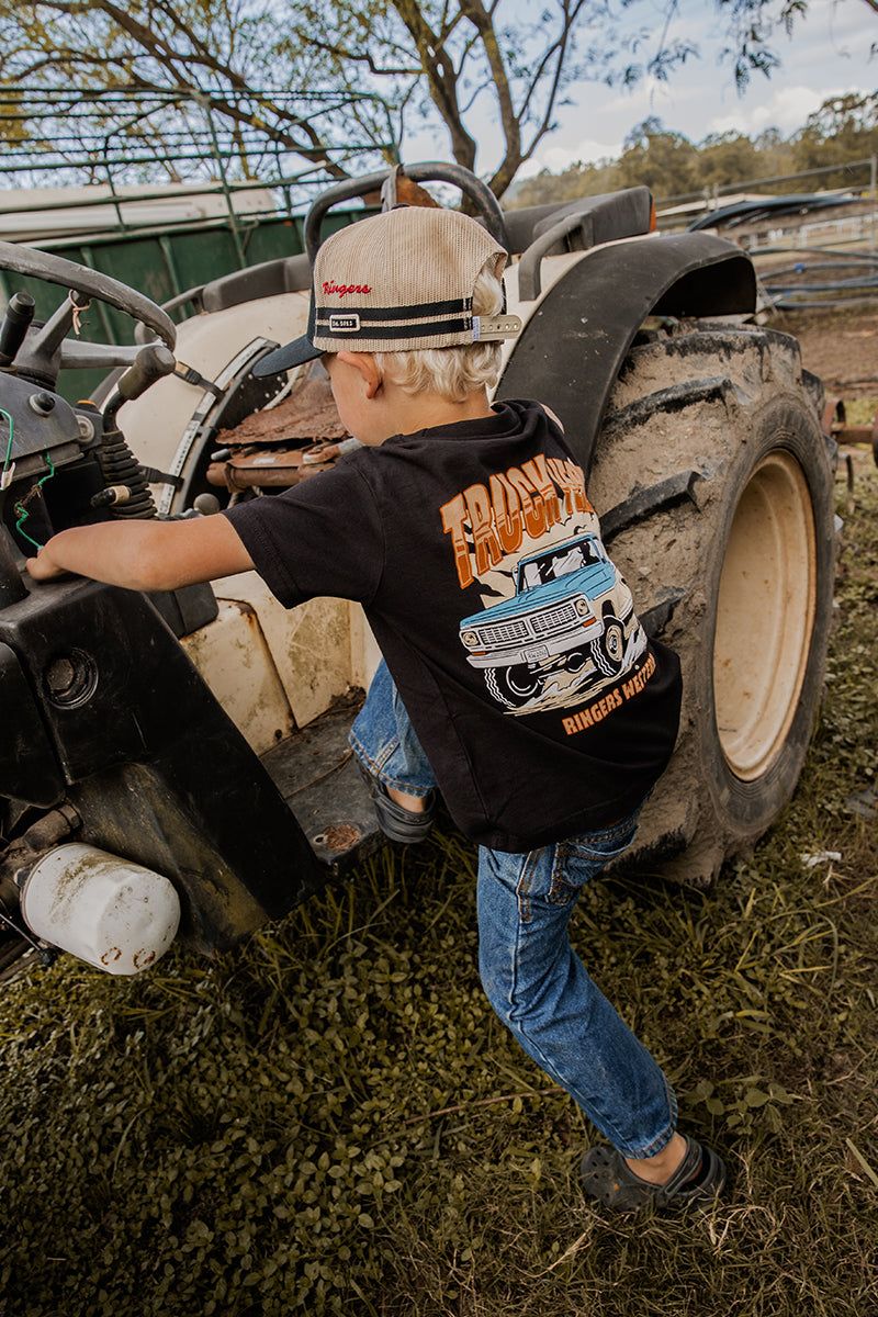 RINGERS WESTERN Truck Yeah Boys Classic Fit T-Shirt - Black
