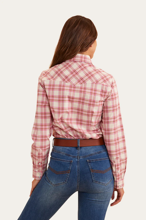 Silverlake Womens Western Shirt - Pink Check