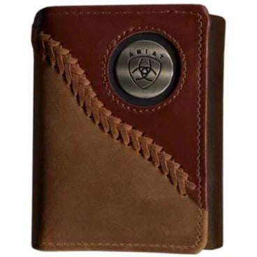 ARIAT Tri-Fold Wallet - Two Toned Stitched