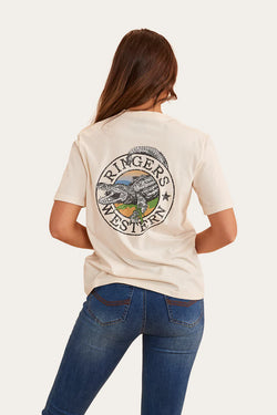 RINGERS WESTERN Salty Womens Loose Fit T-Shirt - Off White