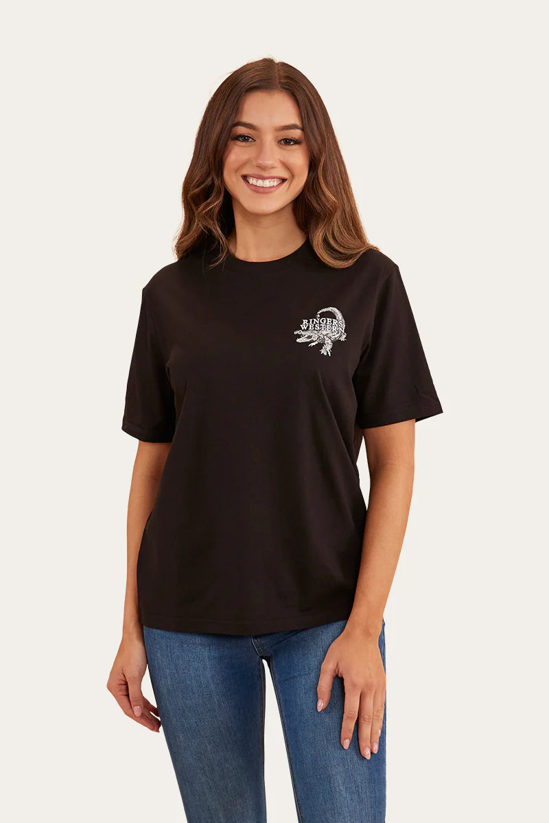 RINGERS WESTERN Salty Womens Loose Fit T-Shirt - Black