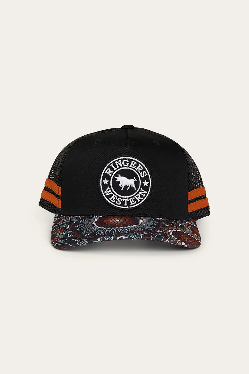 RINGERS WESTERN Walkabout Warrior Trucker Cap - Black