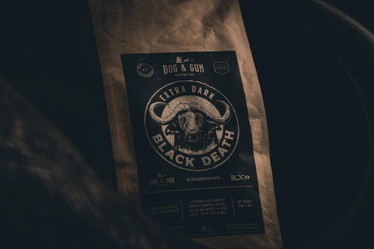 Black Death Extra Dark Roast Whole Beans 500g- Dog & Gun