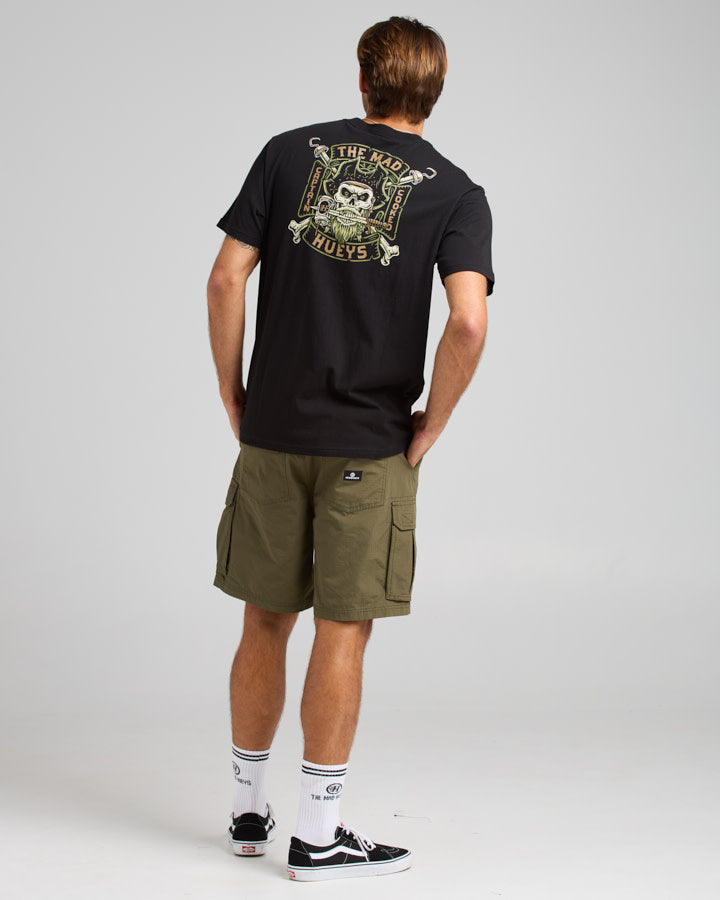 The Mad Hueys CAPTAIN COOKED | SS TEE - BLACK