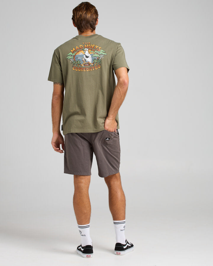 The Mad Hueys COOKEDATOO ESHAY | SS TEE - OLIVE