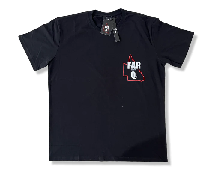 FARQ - T-Shirt - Flipping the Bird Map - Black