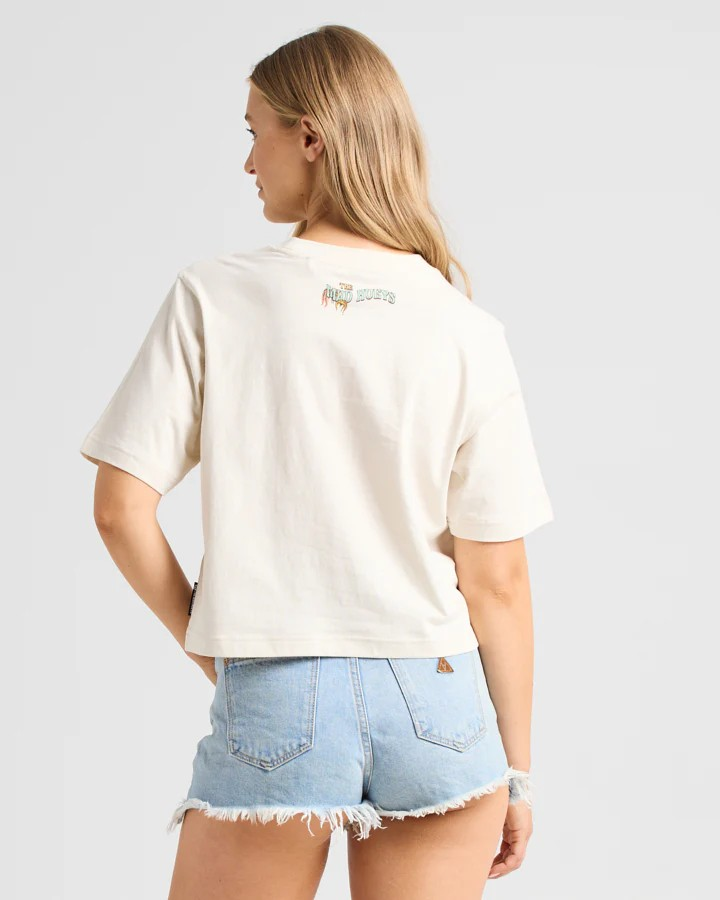 The Mad Hueys LOCALS ONLY | WOMENS BOXY SS TEE - STONE