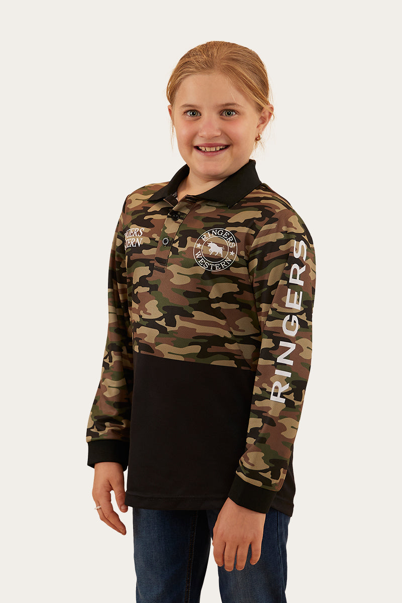 Ringers Western Halls Creek Kids Fishing Jersey - Camo