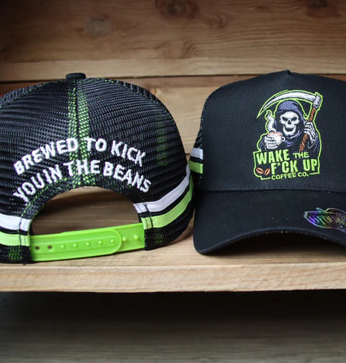 Gfour "WTFU Coffee co"- Black-Trucker Cap