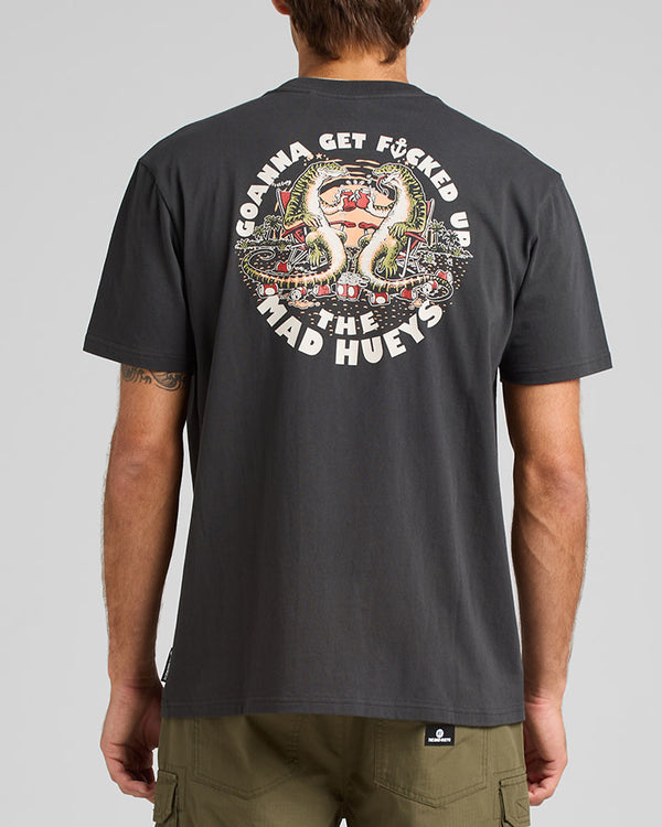 The Mad Hueys GOANNA GET FKD UP | SS TEE - VINTAGE BLACK