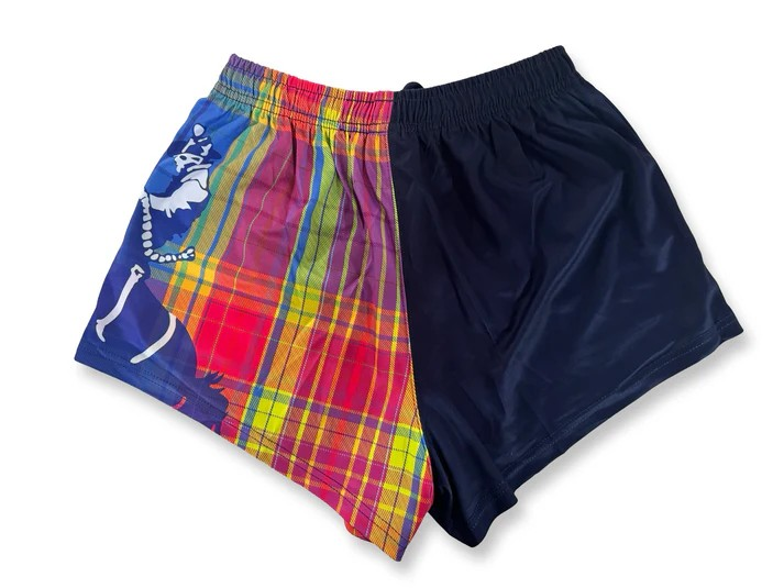 AFS "Yellow Tartan" Footy Shorts (With Pockets)