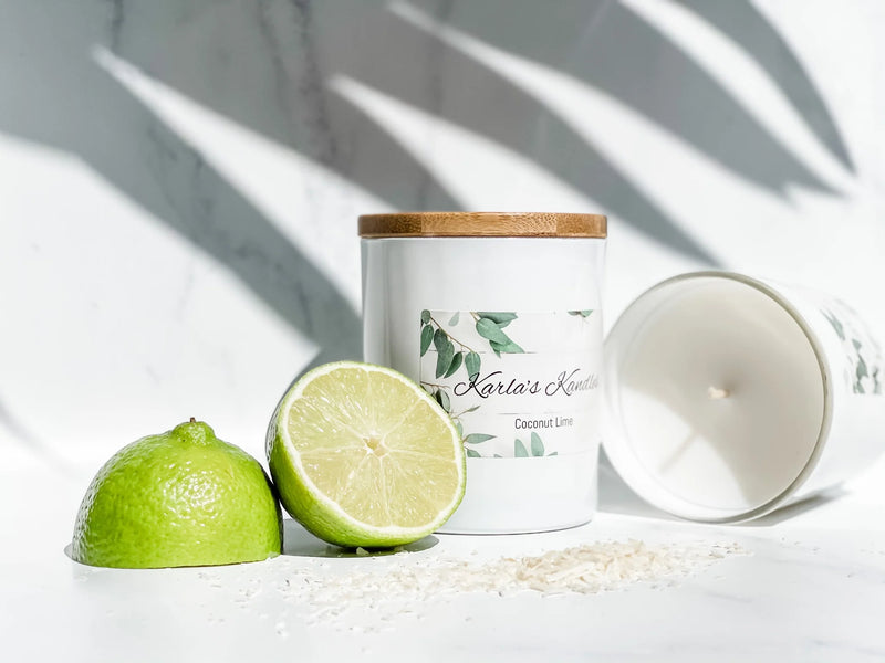 Karla's Kandles-Coconut Lime SOY CANDLE