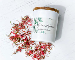 Karla's Kandles-Lychee & Guava Sorbet SOY CANDLE