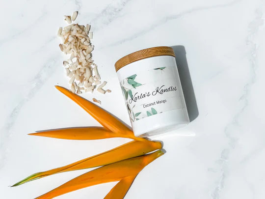 Karla's Kandles Coconut Mango SOY CANDLE