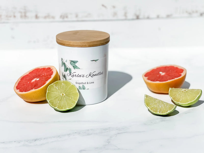 Karla's Kandles-Grape Fruit & Lime SOY CANDLE