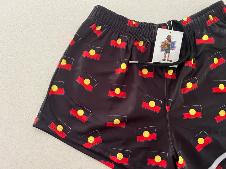 AFS "INDIGENOUS FLAGS" Footy Shorts (With Pockets) (Copy)