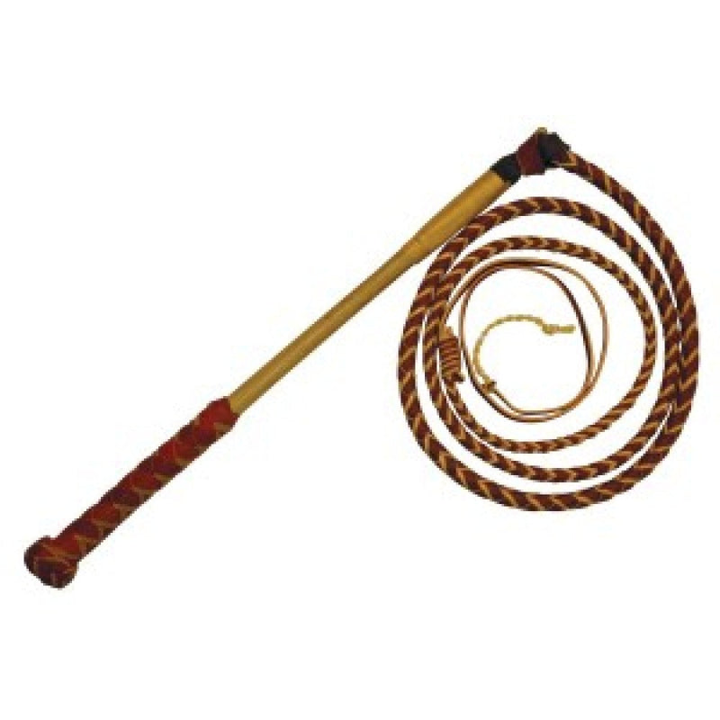 Stockmaster Redhide Stockwhip - 8' x 4 Plait